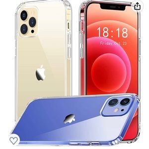 2 Pack Clear iPhone Cases for iPhone 12 or iPhone 12 Pro. Brand new with tags.